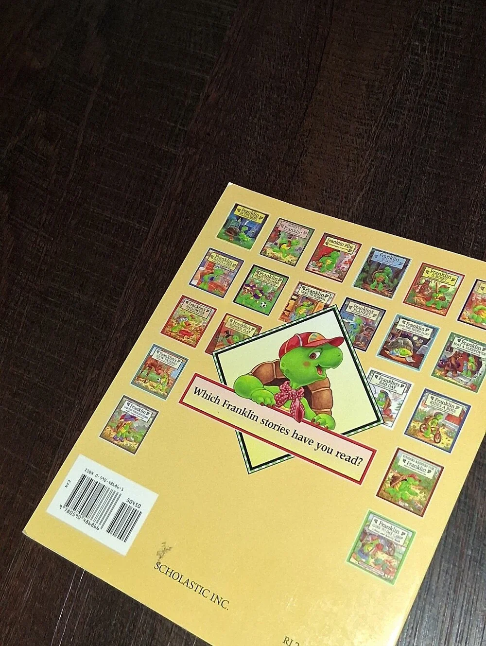 Scholastic Franklin Book Set - Green, Yellow, Blue, Red Covers